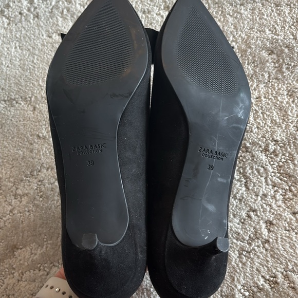 Zara Black Bow Detail Kitten Heel - Picture 6 of 6